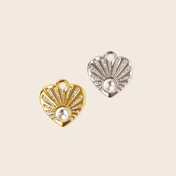 Aphrodite Sunrise Heart Charm